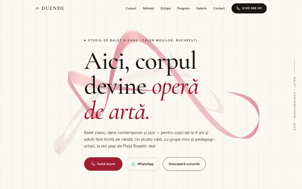 Duende Studio — website screenshot