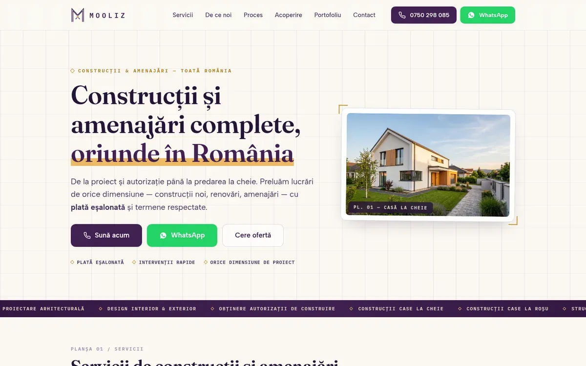 Mooliz — website screenshot