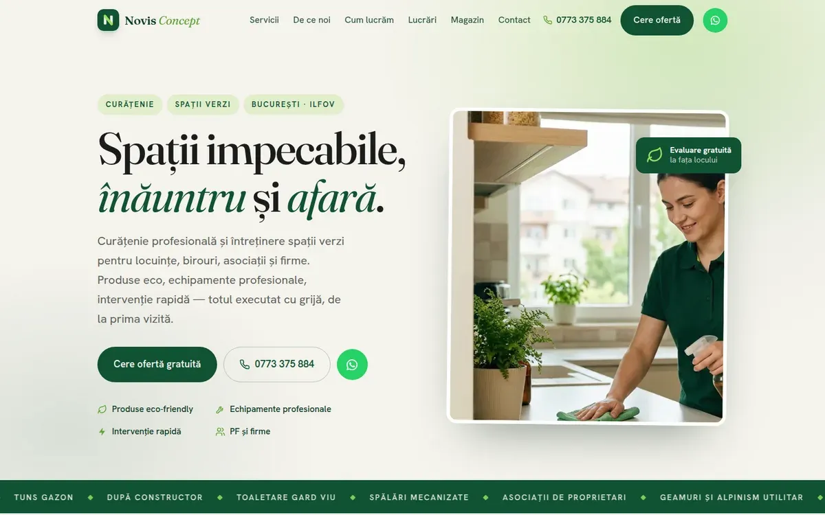 Novis Concept — website screenshot